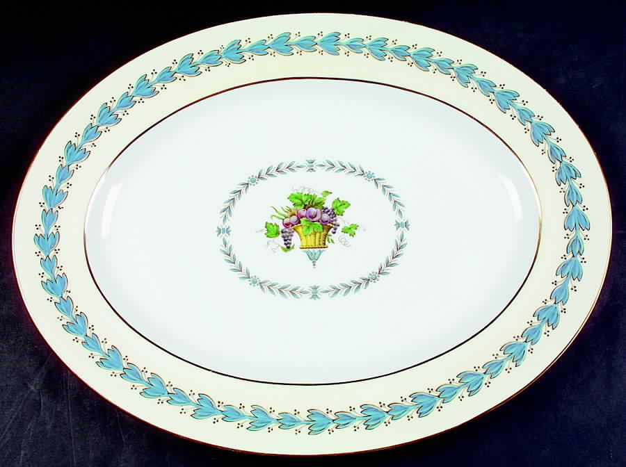 Appledore 17" Oval Serving Platter by Wedgwood-1