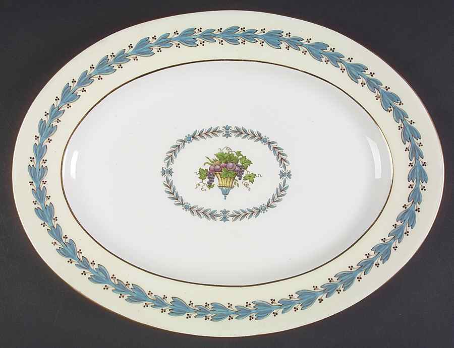 Appledore 13" Oval Serving Platter by Wedgwood-1