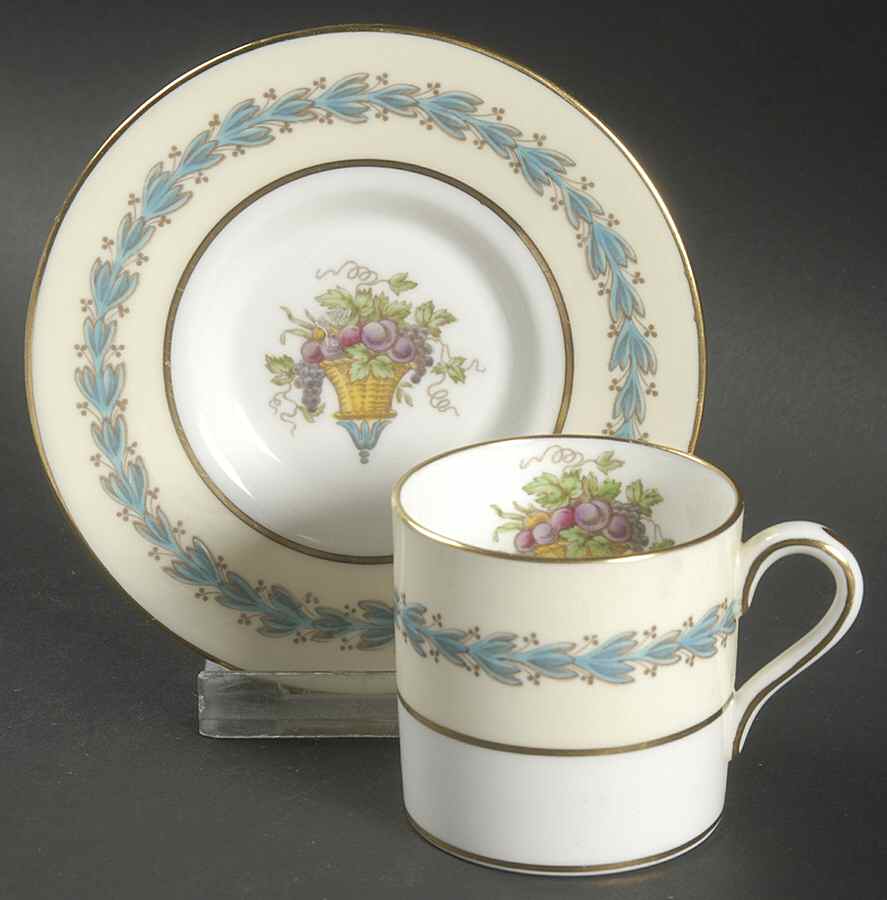 Appledore Bond Shape Demitasse Cup and Saucer Set by Wedgwood-1
