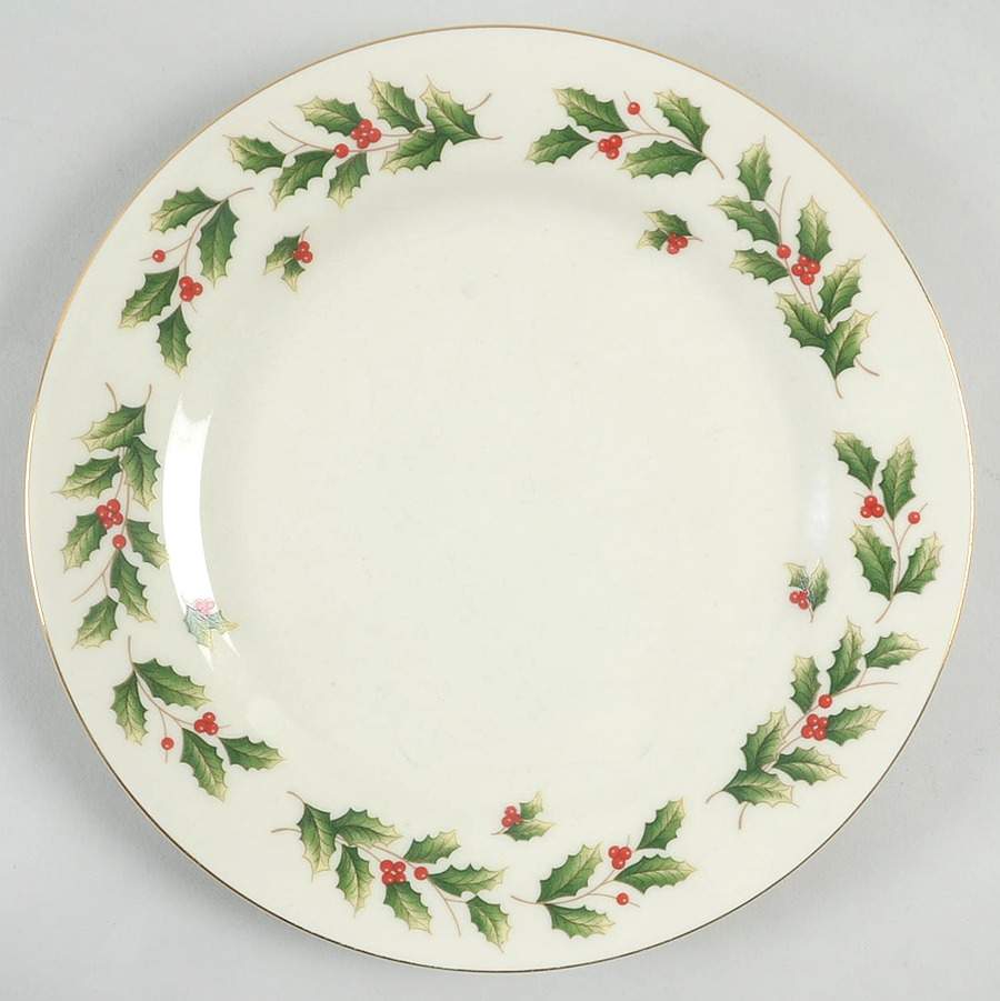 Holly Berry Salad Plate by World Bazaars-1