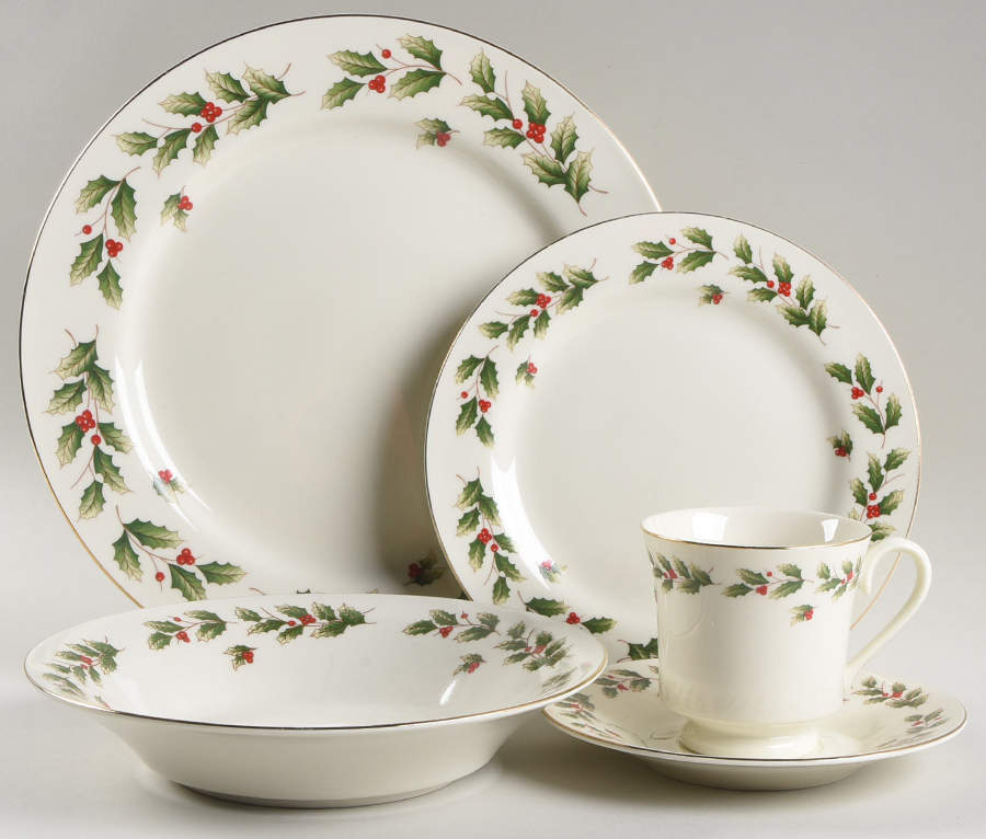 Holly Berry 5 Piece Place Setting by World Bazaars-1