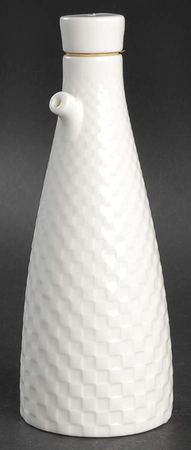 Night and Day White Vinegar Cruet and Stopper by Wedgwood-1