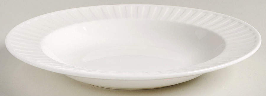 Night and Day White Large Rim Soup Bowl by Wedgwood-1