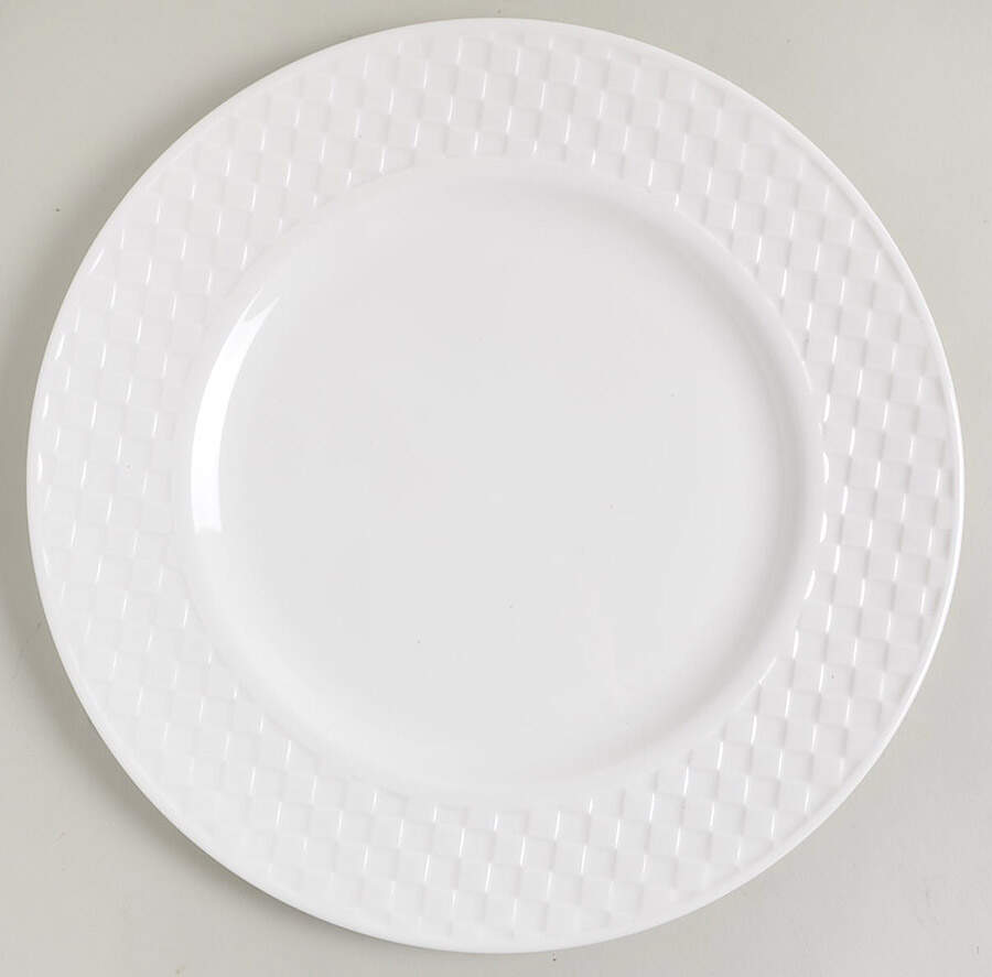 Night and Day White Dinner Plate by Wedgwood-1