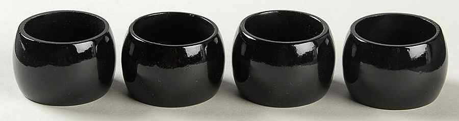 Night and Day White Napkin Ring - Set of 4 by Wedgwood-1
