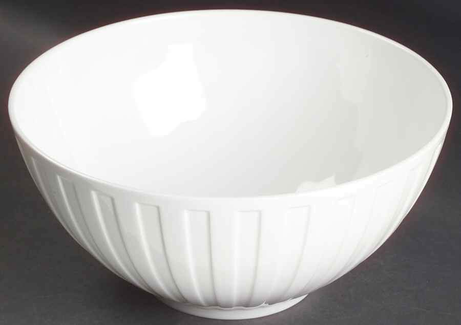 Night and Day White 9" Salad Serving Bowl by Wedgwood-1