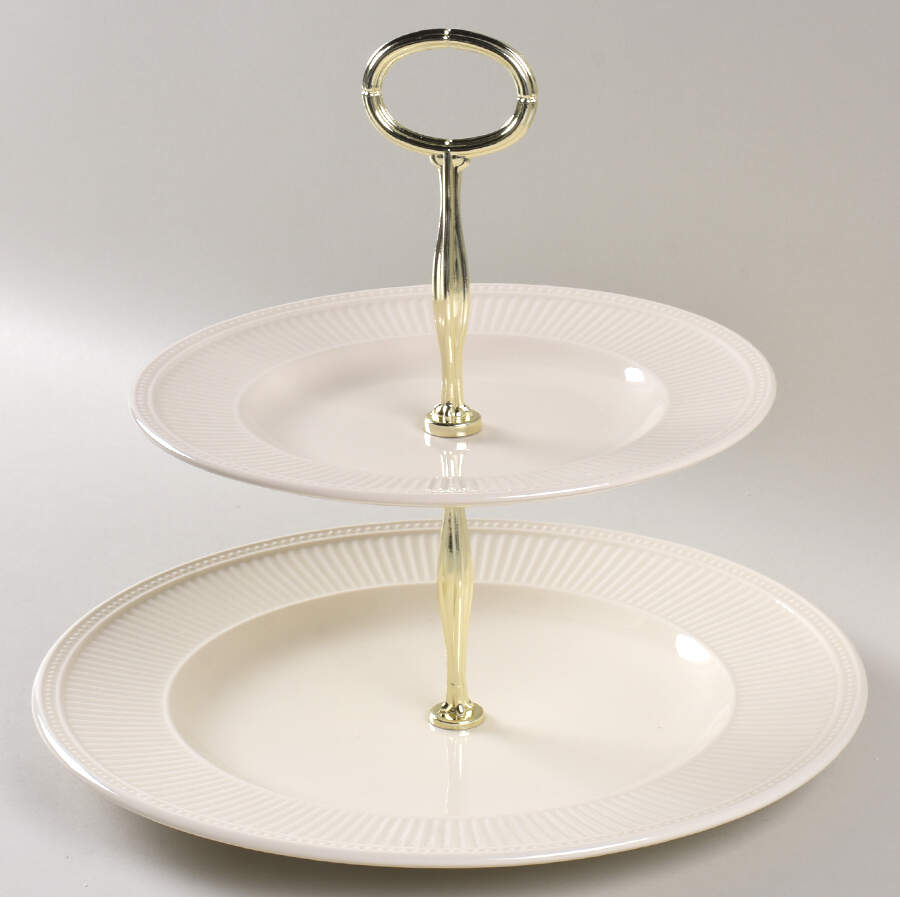 Windsor 6 5/8"-10"  2 Tiered Serving Tray (Dp, Sp) HC by Wedgwood-1