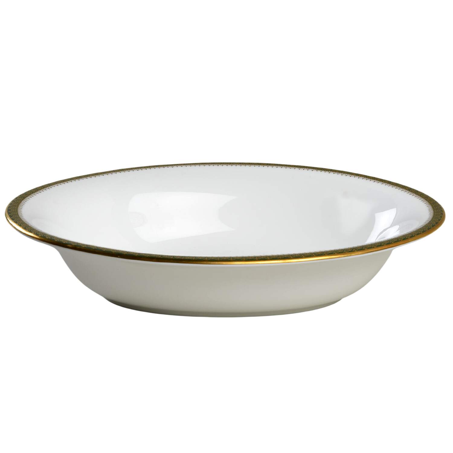 Chester (Gold Verge) 10" Oval Vegetable Bowl by Wedgwood-1