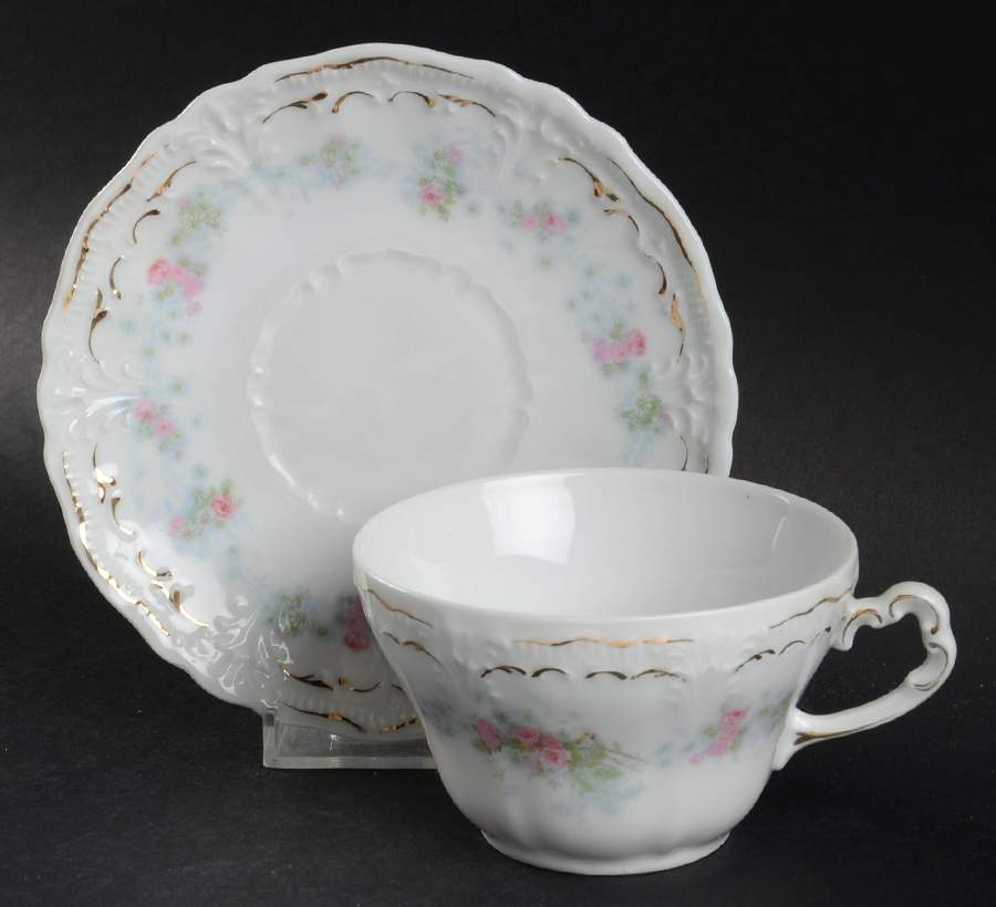 1348 Flat Cup & Saucer Set by Weimar-1