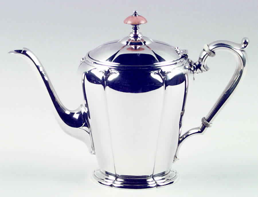 Lotus (Sterling, Hollowware) Teapot by Wallace Silver-1