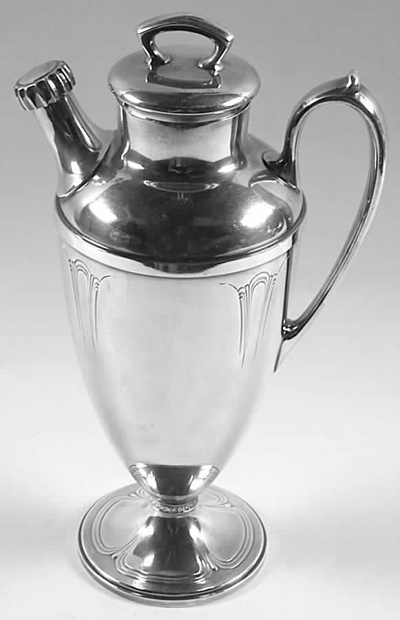 Iris (Silverplate, Hollowware) Silverplate Cocktail Shaker by Wallace Silver-1