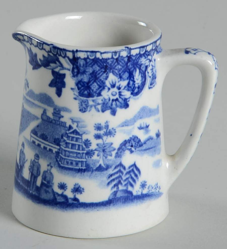 Seaforth Blue Smooth Mini Creamer by Wood & Sons-1