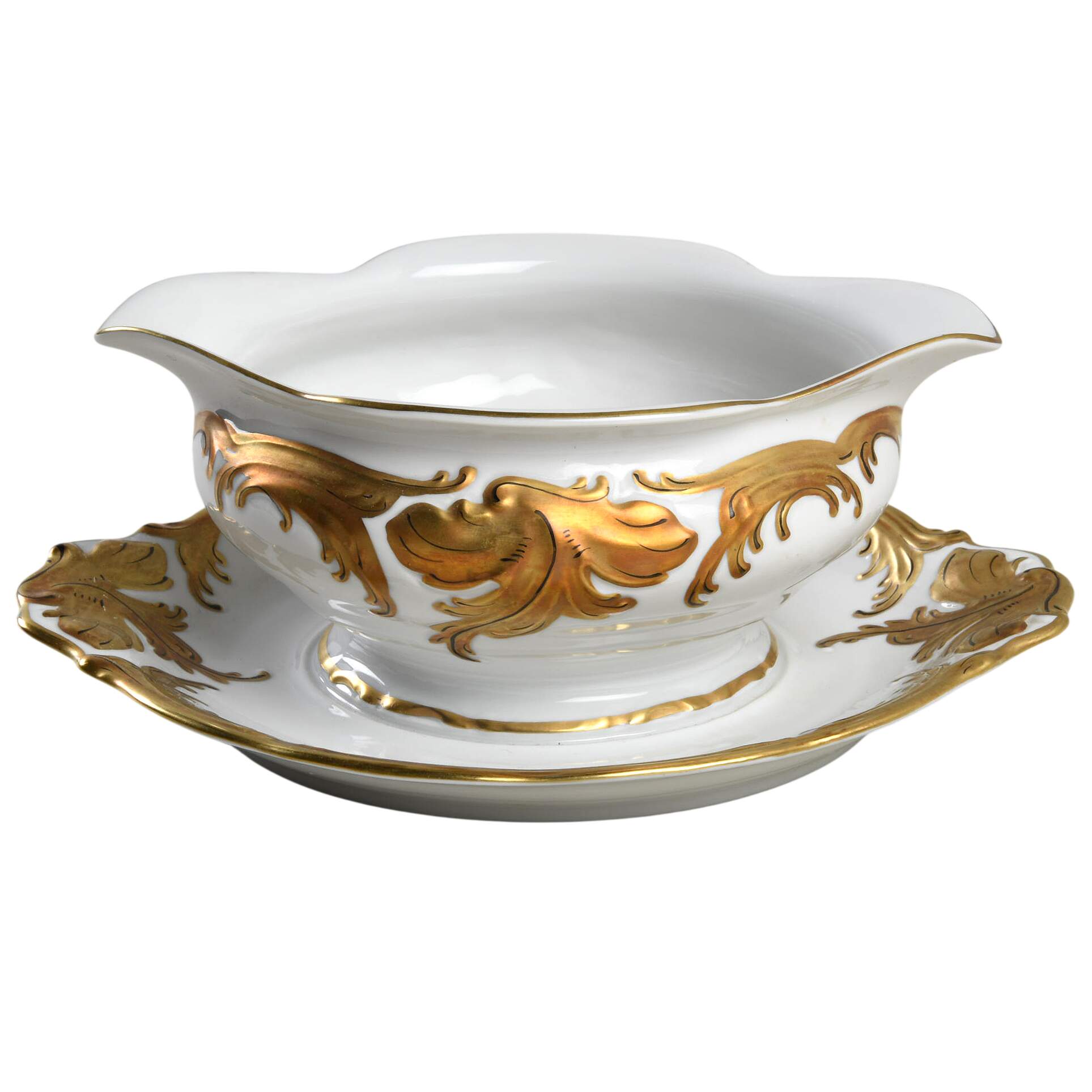WLB31 Gravy Boat with Attached Underplate by Walbrzych-1