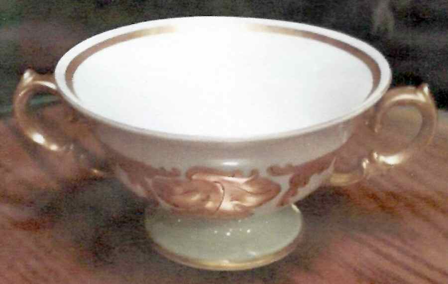 WLB31 Footed Bouillon Cup & Saucer by Walbrzych-1
