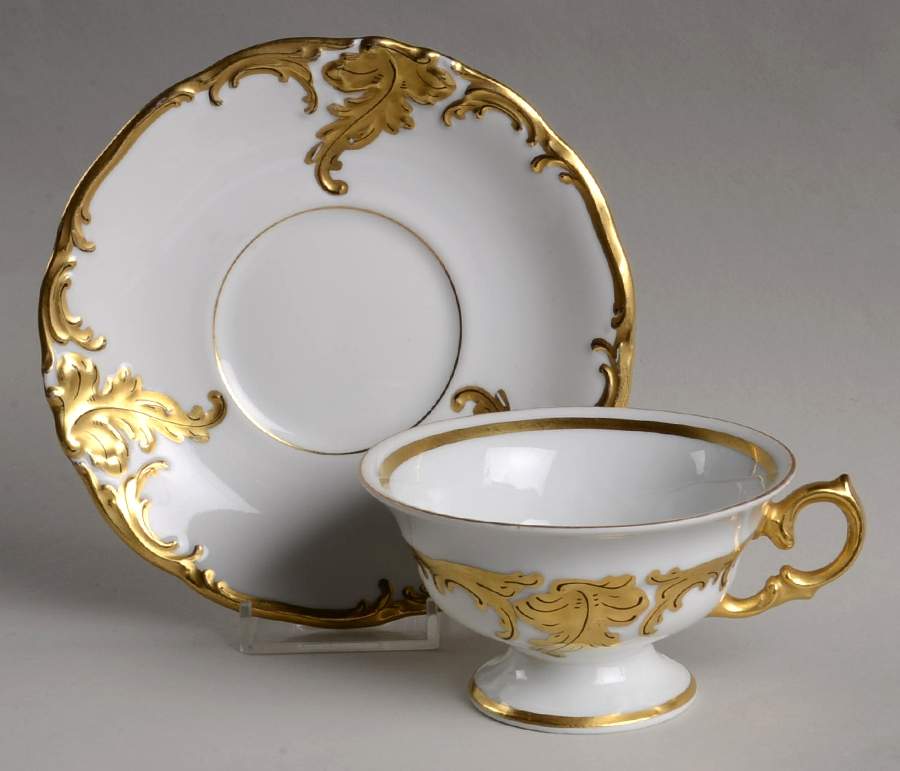 WLB31 Footed Cup & Saucer Set by Walbrzych-1