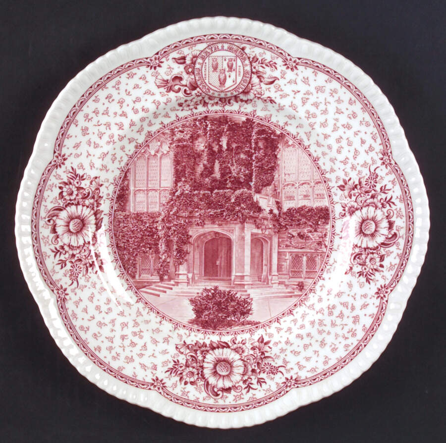 Bryn Mawr College Pink Dinner Plate by Wedgwood-1