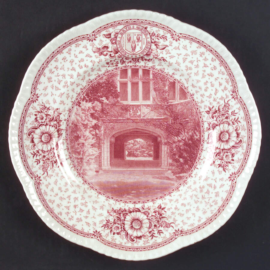 Bryn Mawr College Pink Dinner Plate by Wedgwood-1