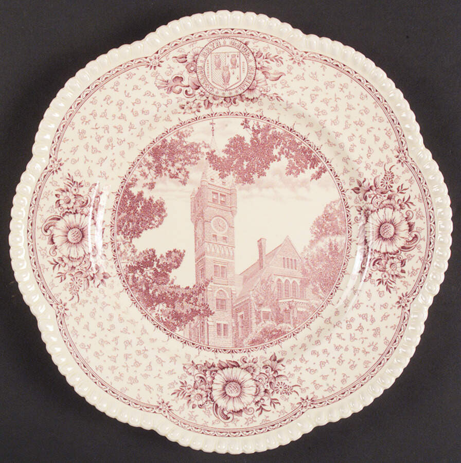 Bryn Mawr College Pink Dinner Plate by Wedgwood-1