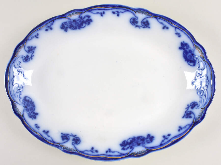 Davenport 16" Oval Serving Platter by Wood & Sons-1