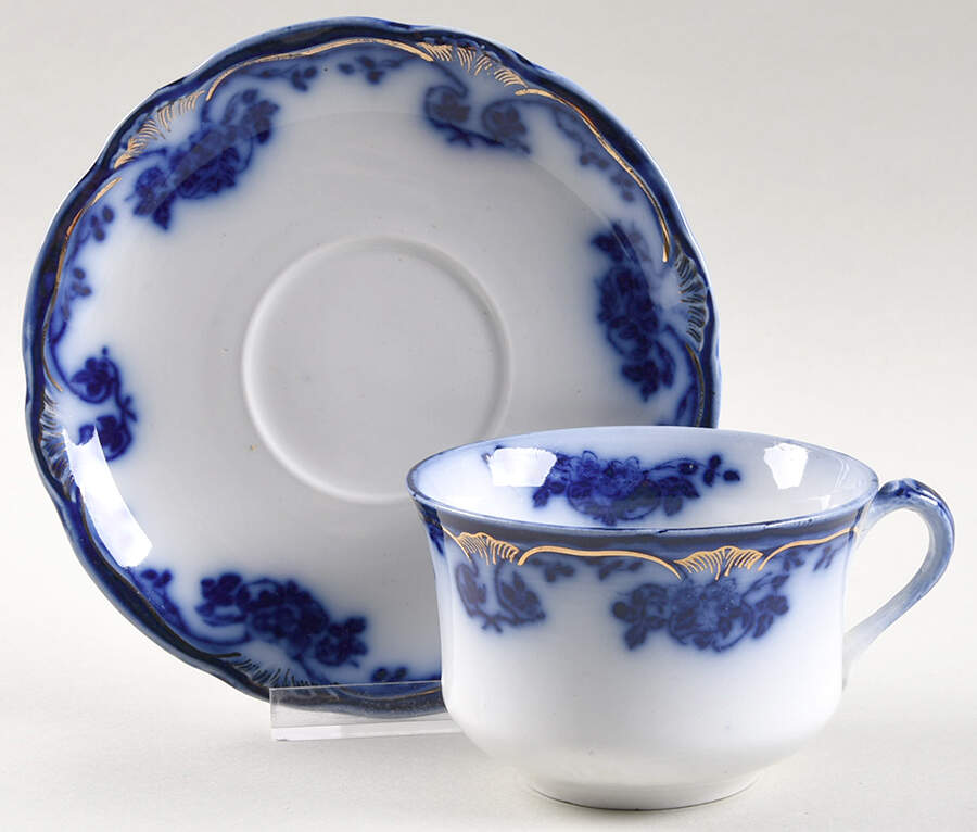 Davenport Flat Cup & Saucer Set by Wood & Sons-1