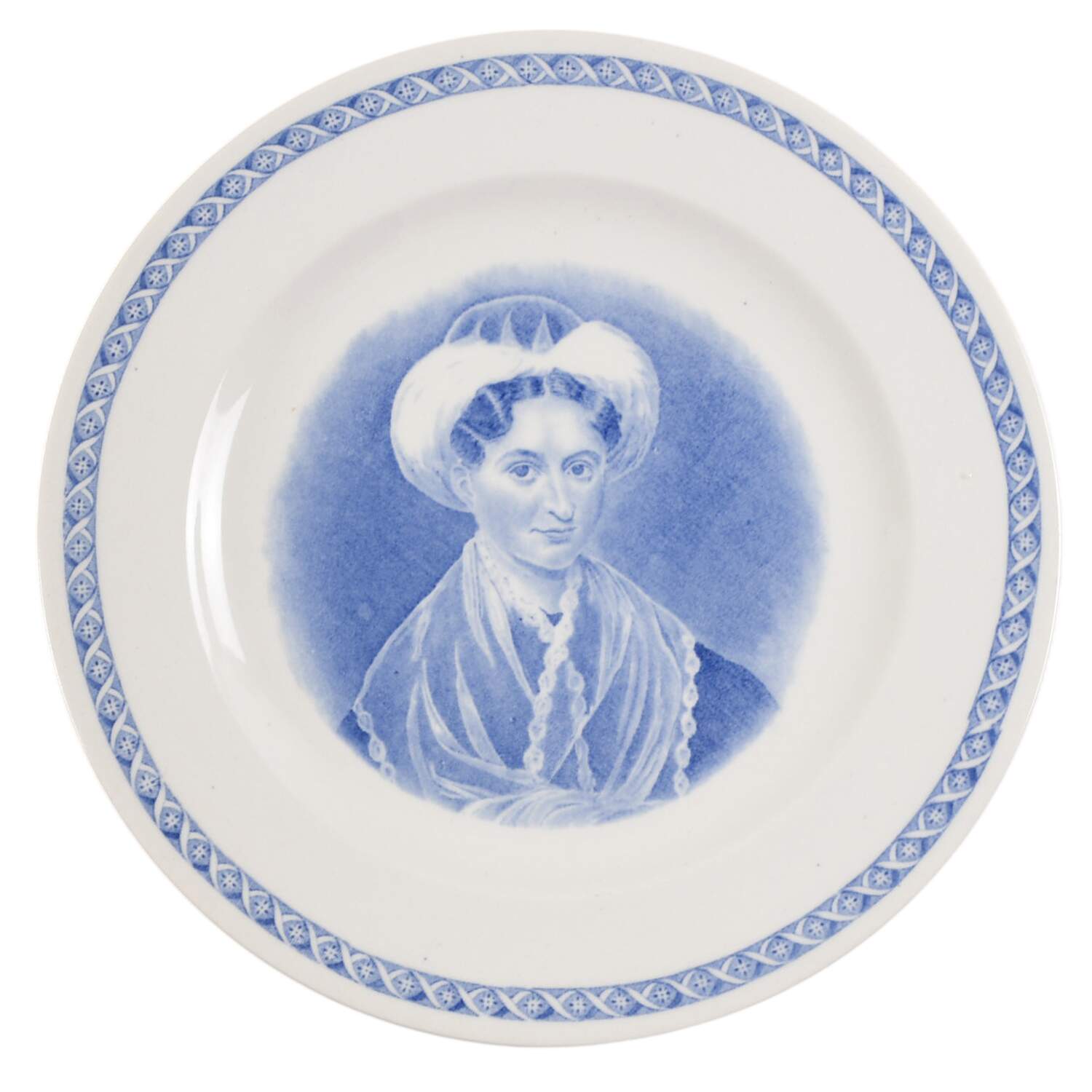 Mount Holyoke College Blue Luncheon Plate by Wedgwood-1