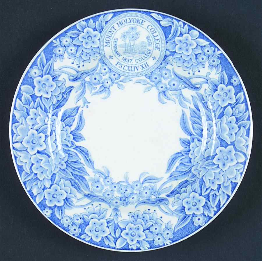 Mount Holyoke College Blue Bread & Butter Plate by Wedgwood-1