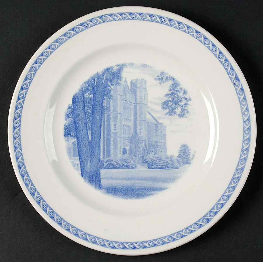 Mount Holyoke College Blue Luncheon Plate by Wedgwood-1
