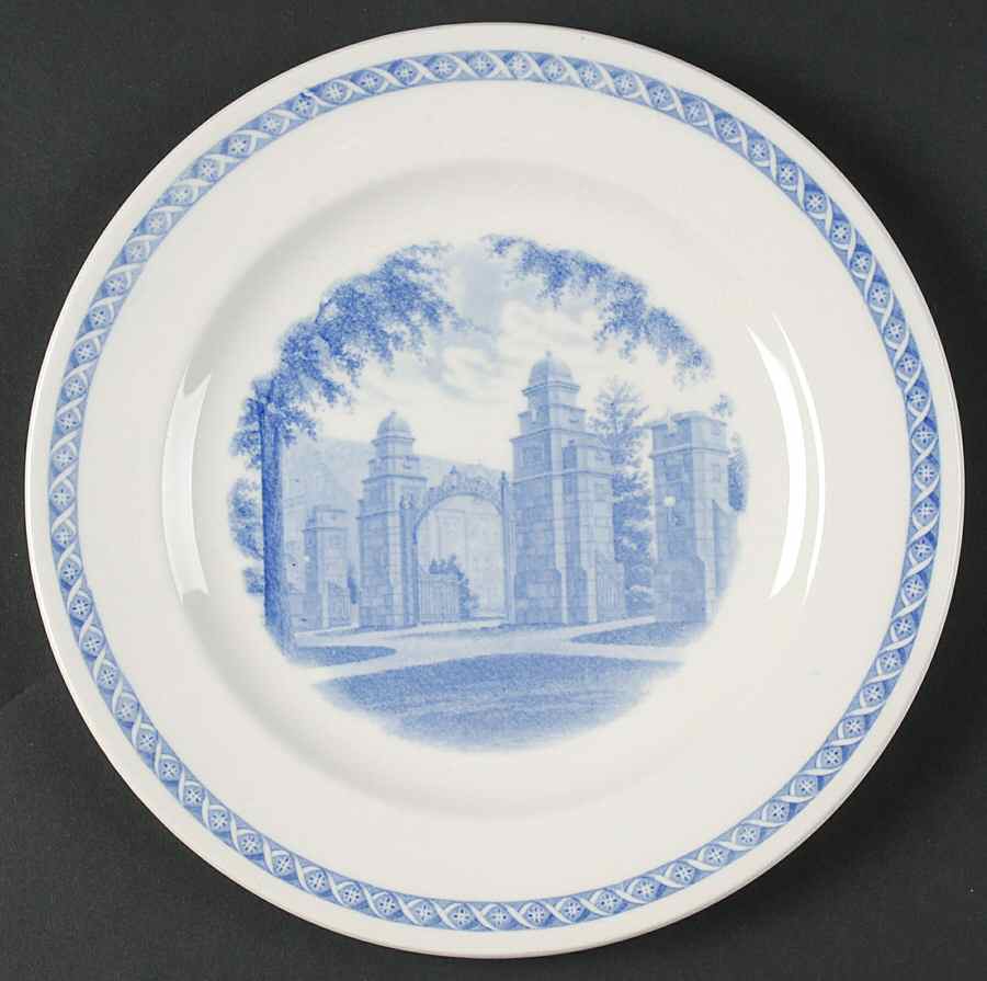 Mount Holyoke College Blue Luncheon Plate by Wedgwood-1