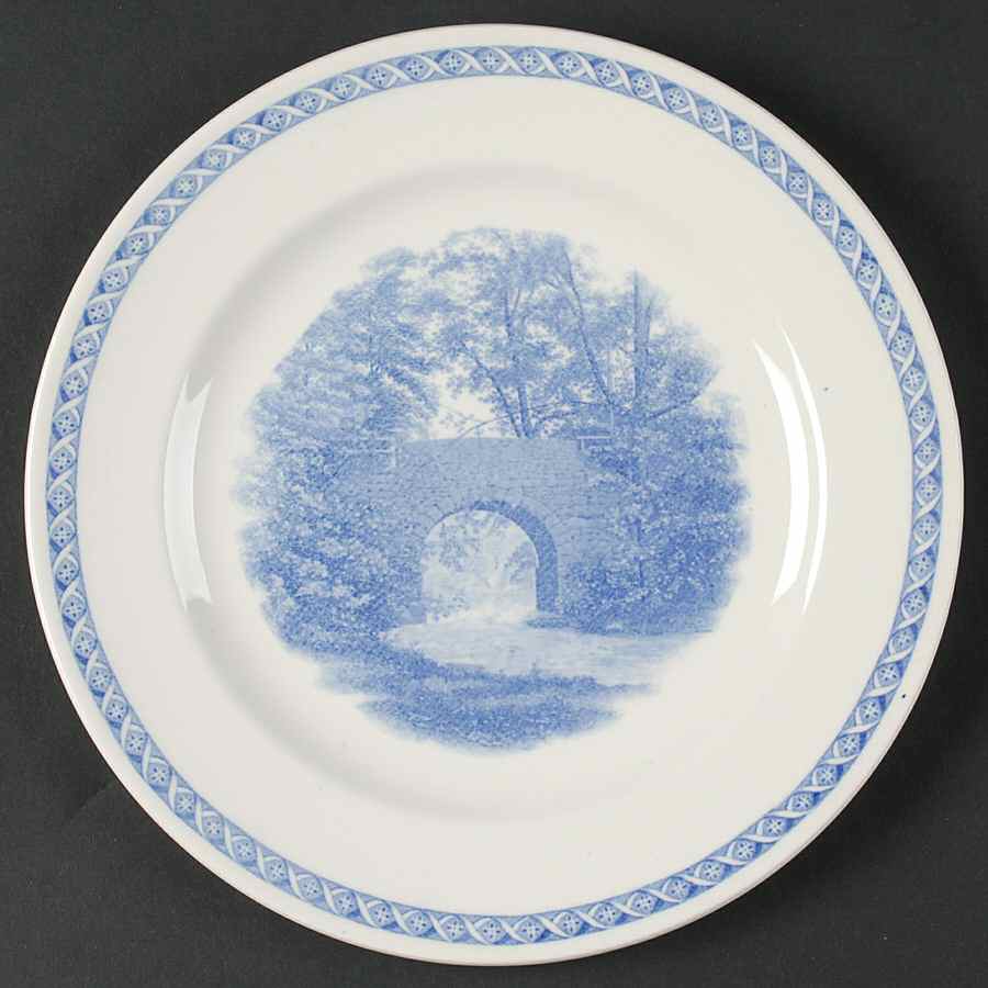 Mount Holyoke College Blue Luncheon Plate by Wedgwood-1