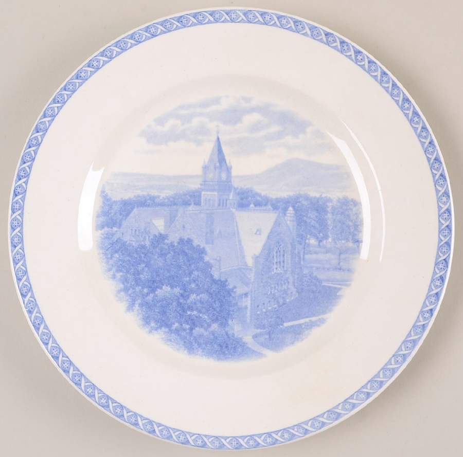 Mount Holyoke College Blue Salad Plate by Wedgwood-1
