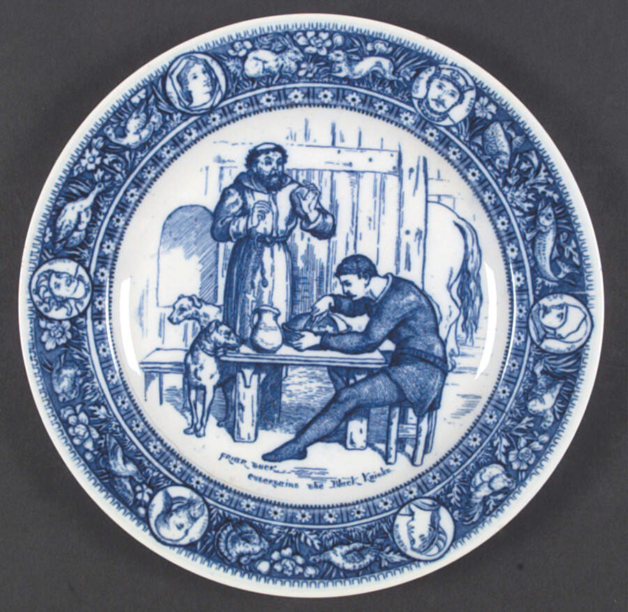 Ivanhoe (Blue Transgerware) Dinner Plate by Wedgwood-1