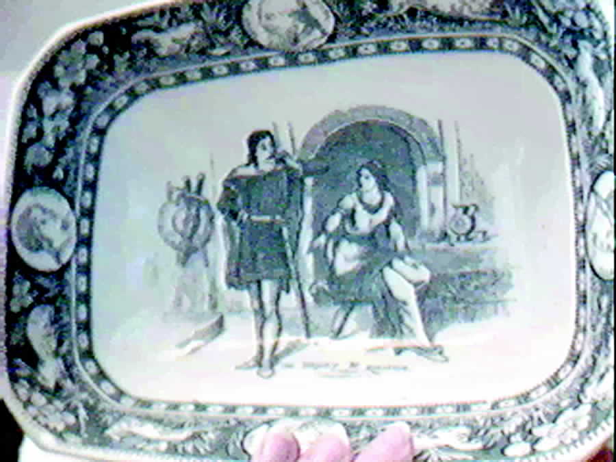 Ivanhoe (Blue Transgerware) 9" Oval Vegetable Bowl by Wedgwood-1