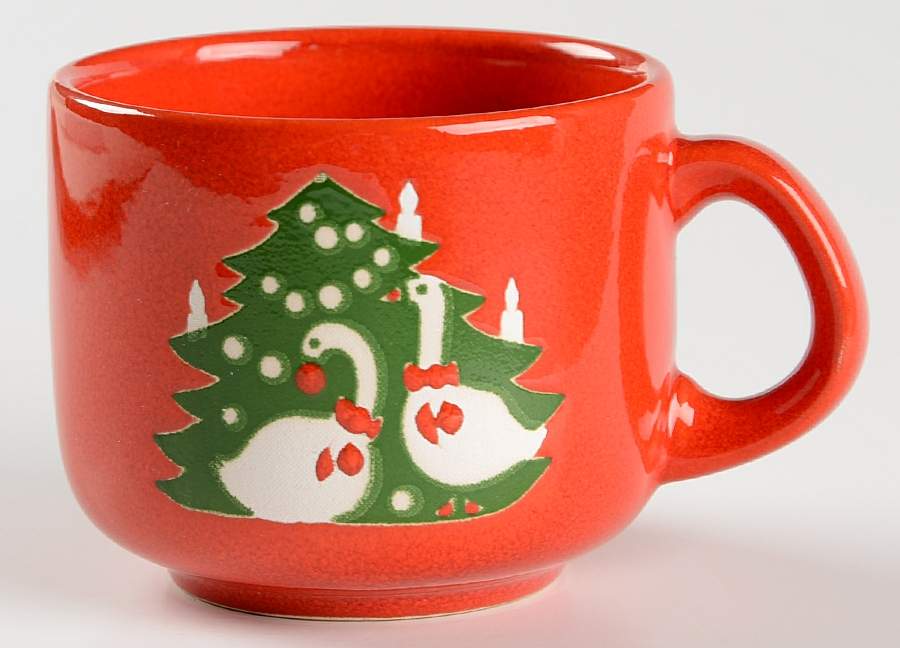 Christmas Geese Flat Demitasse Cup by Waechtersbach-1