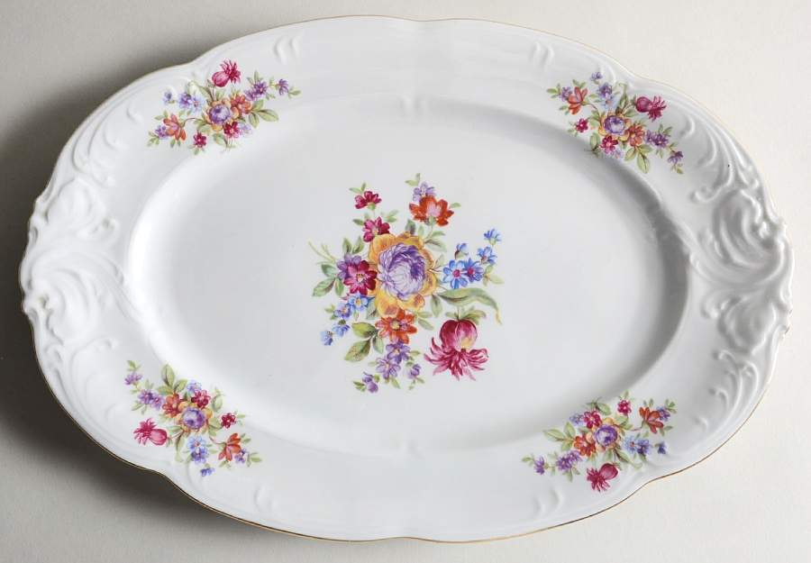 WLB32 13" Oval Serving Platter by Walbrzych-1
