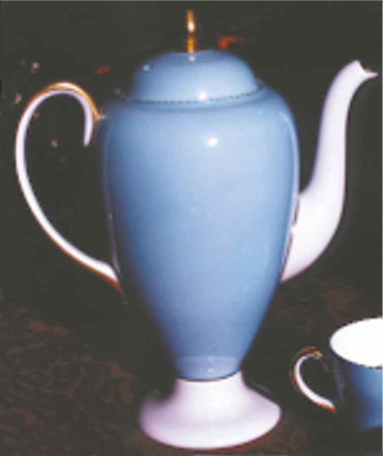 April  Turquoise Coffee Pot & Lid by Wedgwood-1