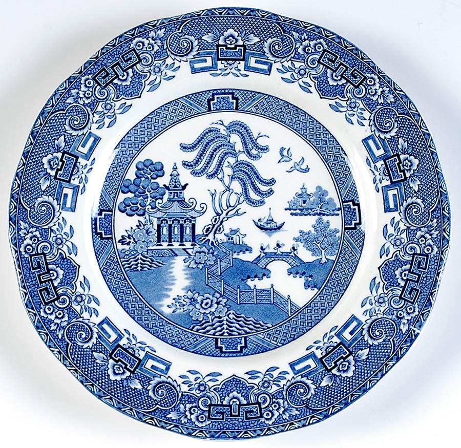Willow Blue (Scalloped, No Trim) Salad Plate by Wedgwood-1