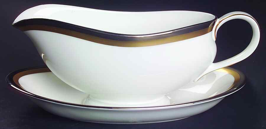 Dunmore Gravy Boat & Underplate by Waterford China-1