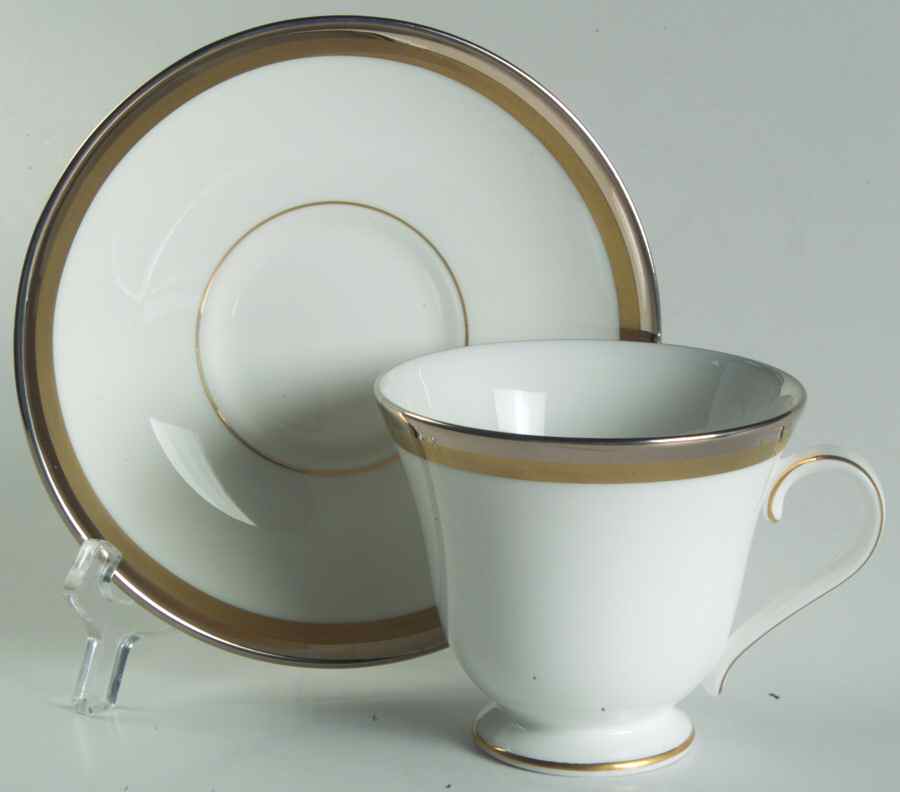 Dunmore Footed Cup & Saucer Set by Waterford China-1