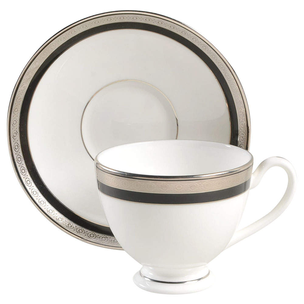 Colleen Footed Cup & Saucer Set by Waterford China-1