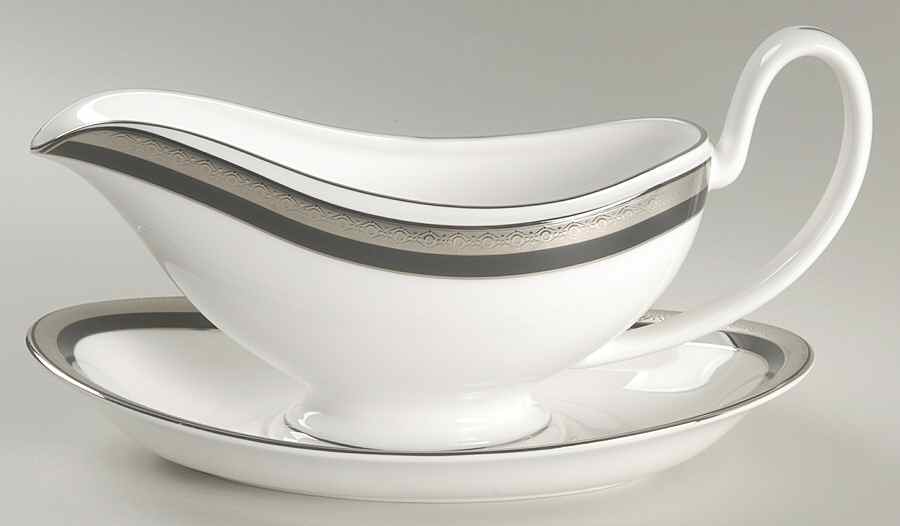 Colleen Gravy Boat & Underplate by Waterford China-1