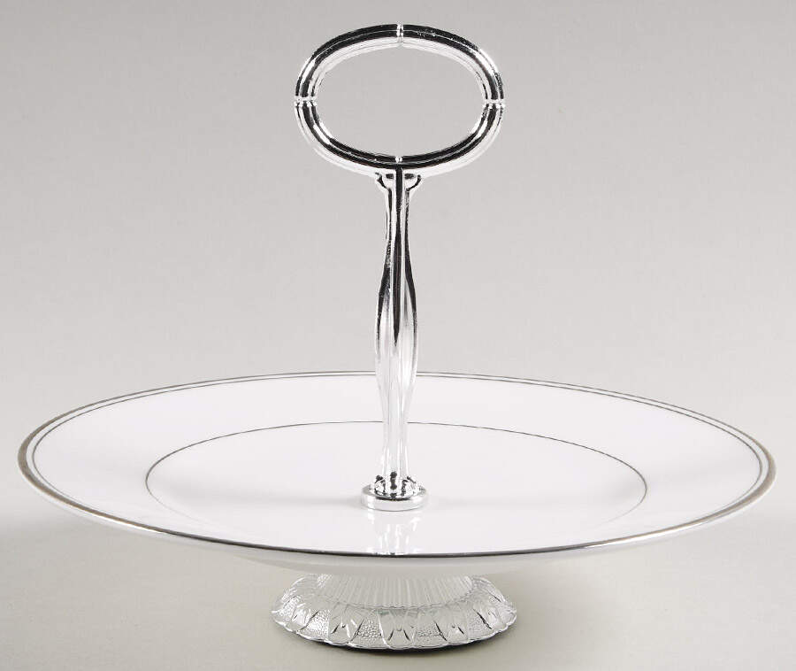 Kilbarry Platinum 6" - 7" Tidbit (from Salad Plate) HC by Waterford China-1