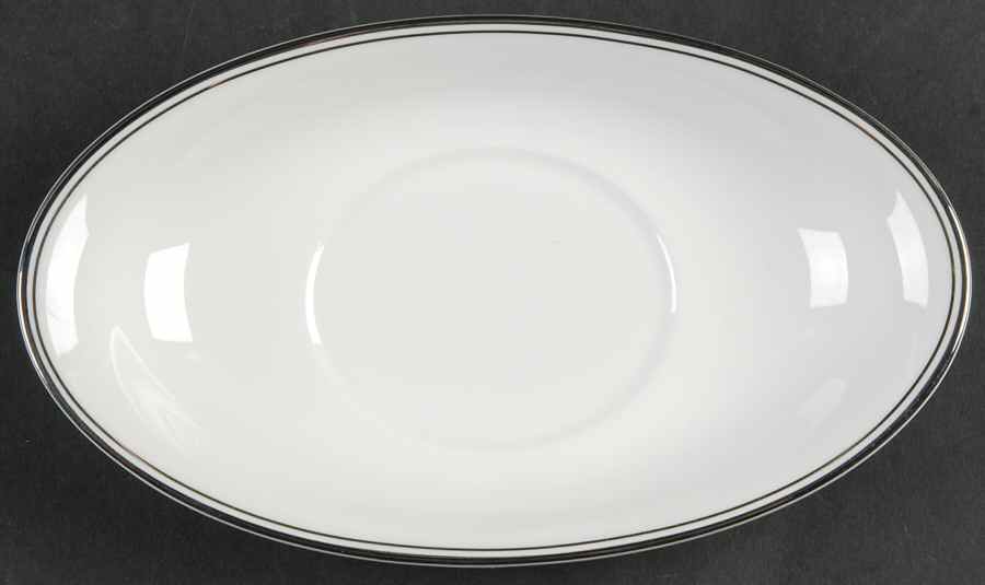 Kilbarry Platinum Underplate for Gravy Boat by Waterford China-1