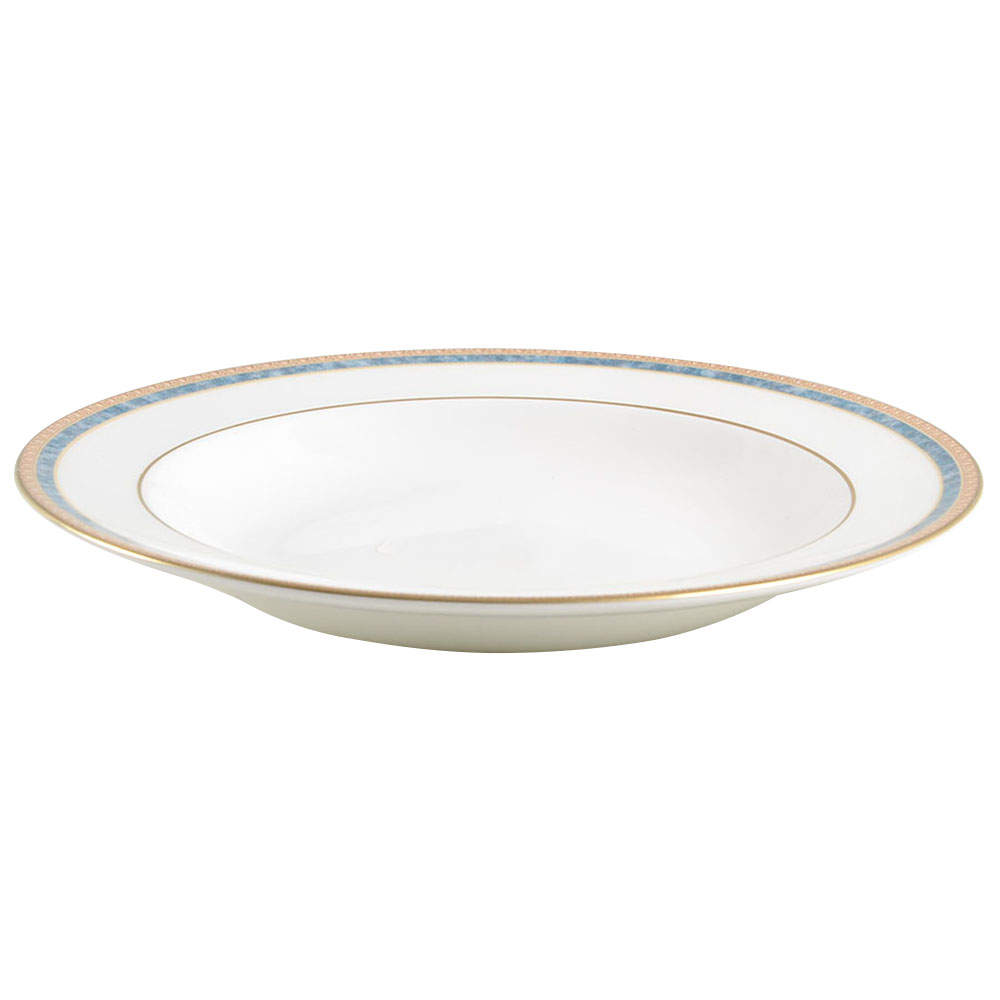 Celtic Scroll Gold Large Rim Soup Bowl by Waterford China-1