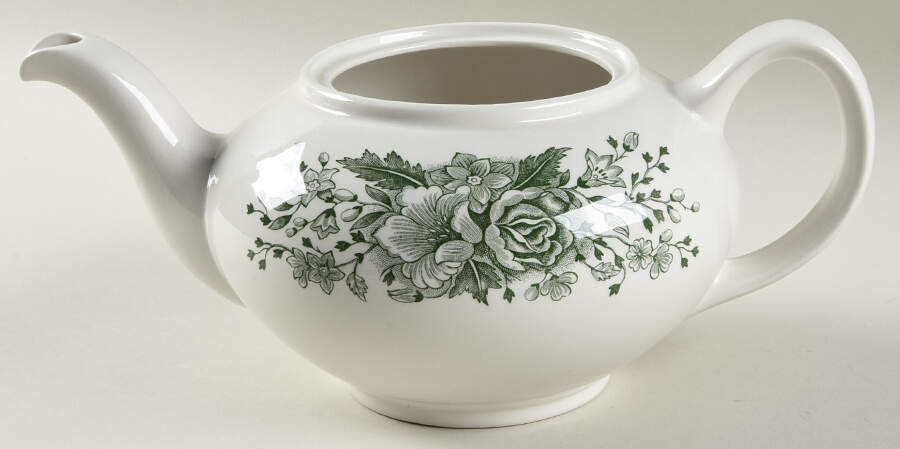 Kew Green Teapot No Lid by Wood & Sons-1