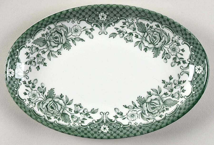 Kew Green Relish/Gravy Underplate by Wood & Sons-1