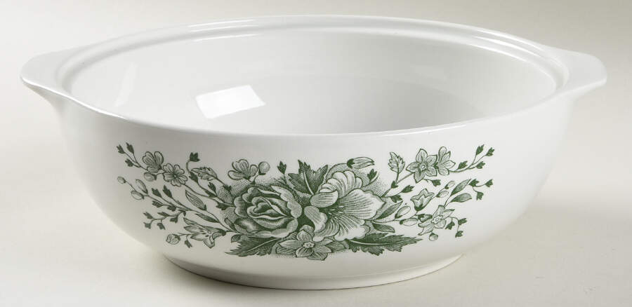 Kew Green Round Vegetable No Lid by Wood & Sons-1