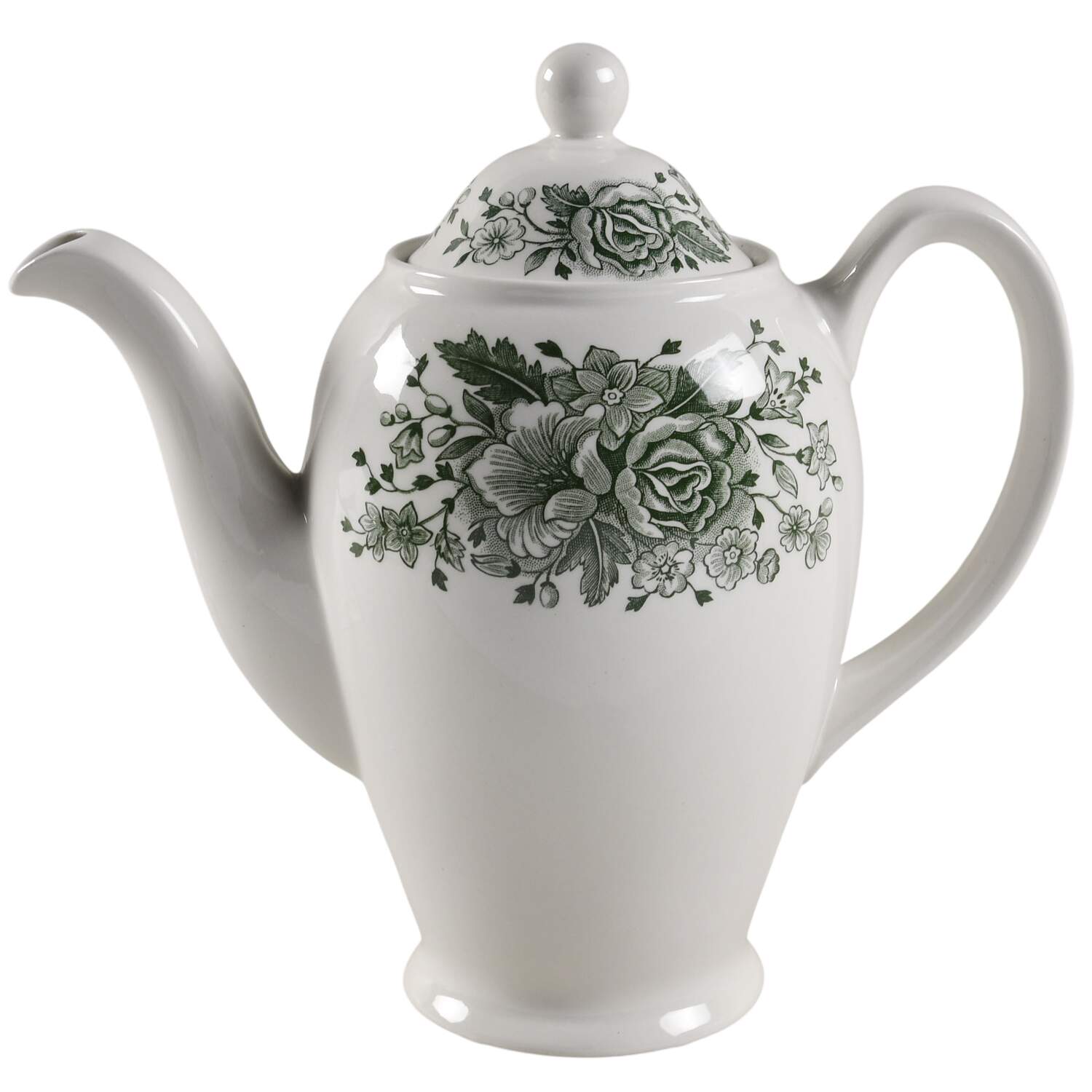 Kew Green Coffee Pot & Lid by Wood & Sons-1