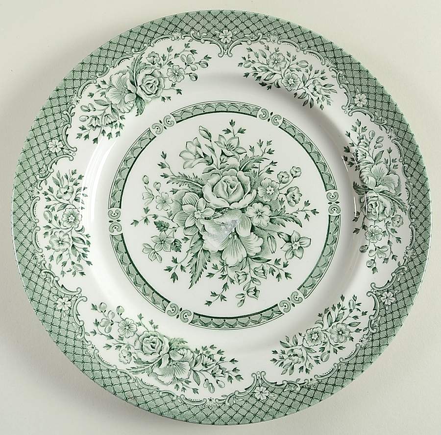 Kew Green Dinner Plate by Wood & Sons-1