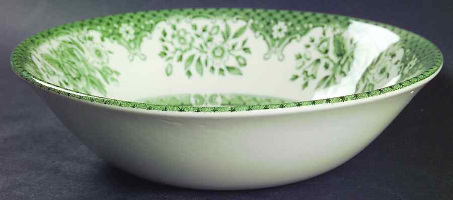 Kew Green Coupe Cereal Bowl by Wood & Sons-1