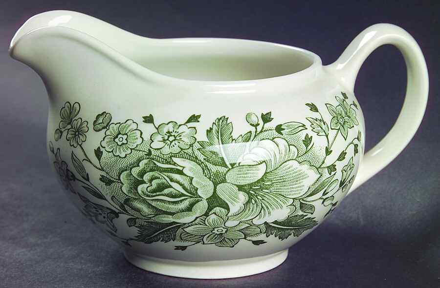 Kew Green Creamer by Wood & Sons-1
